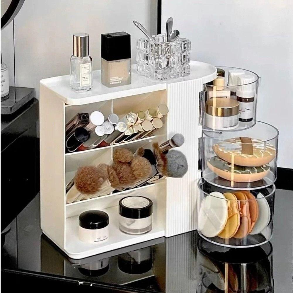 Large Capacity Student Pen Holder Organizer Drawer Style Cosmetic Storage Cabinet  Study Room