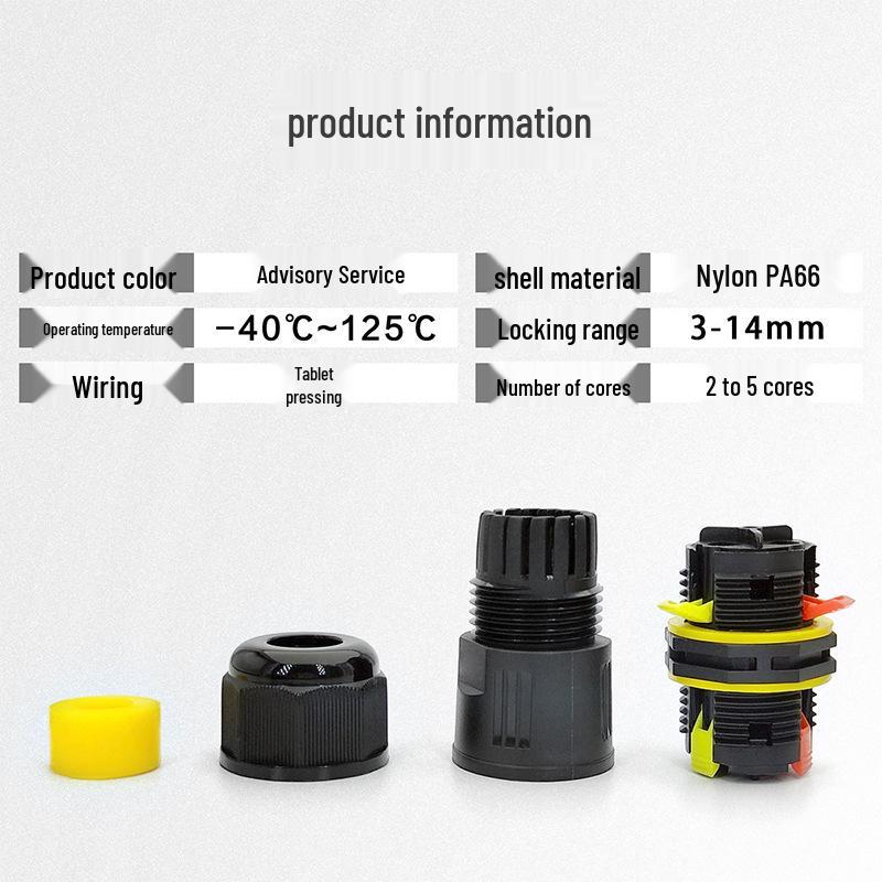 Waterproof Nylon Quick Plug and Wiring Connector