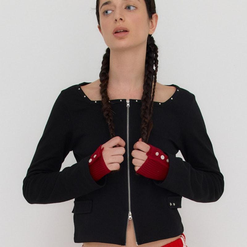 DEARSTALKER 2WAY BUTTON KNIT WARMER - 3 COLOR