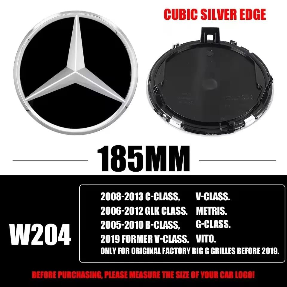 3D 185MM 205MM Para Mercedes-Benz Insignia Emblema Estrella Parrilla Delantera Accesorios para Automóviles Clase C/B/E W206 W253 W213 GLC GLE Clase V