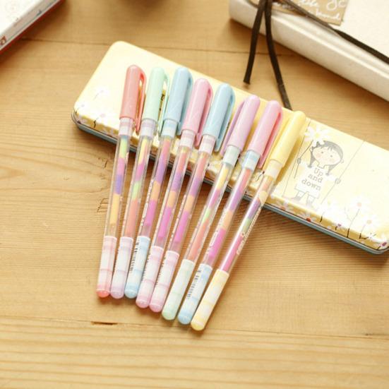 0,8 mm Pictura colorată Highlighter Marker Gel Cerneală Pen Office School Stationary