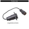 Anhängeradapter 5-polig 7-polig Doppelkopfstecker 60cm ABS-Konstruktion Geeignet für Fahrzeugabschleppen Kompatibilität