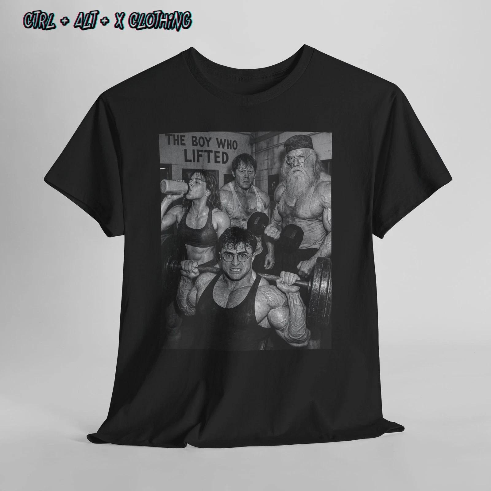Harry Potter Dumbledore Ron Weasley Hermione Gym Tee, Unisex Shirt, Workout Top, 3XL