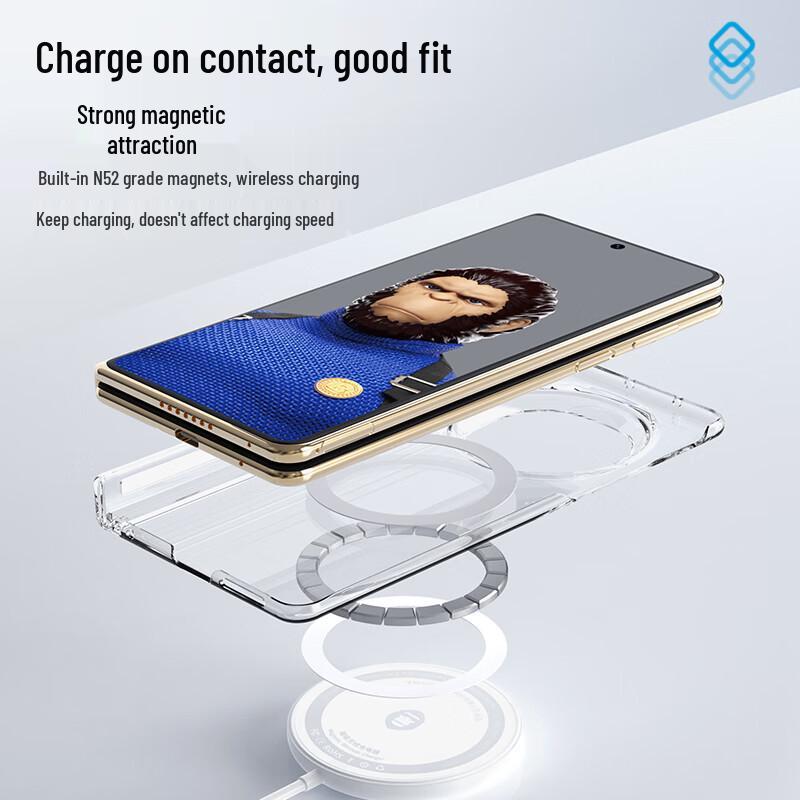 Huawei Mate X6 Transparent Magnetic Foldable Case