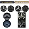 2025 Heißes Autoaufkleber Frontgrill Emblem Passend für Mercedes Benz GLC GLE GLS-Klasse X166 X253 Glänzender Stern Weiß Beleuchtetes Emblem