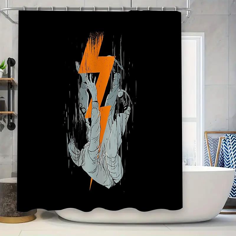 

Horror Movie Shower Curtain Spooky Ghost Figure Halloween Decor Bathroom Washroom Backdrop Waterproof Artistic Home Textile W60H190(CM)-1 Pcs