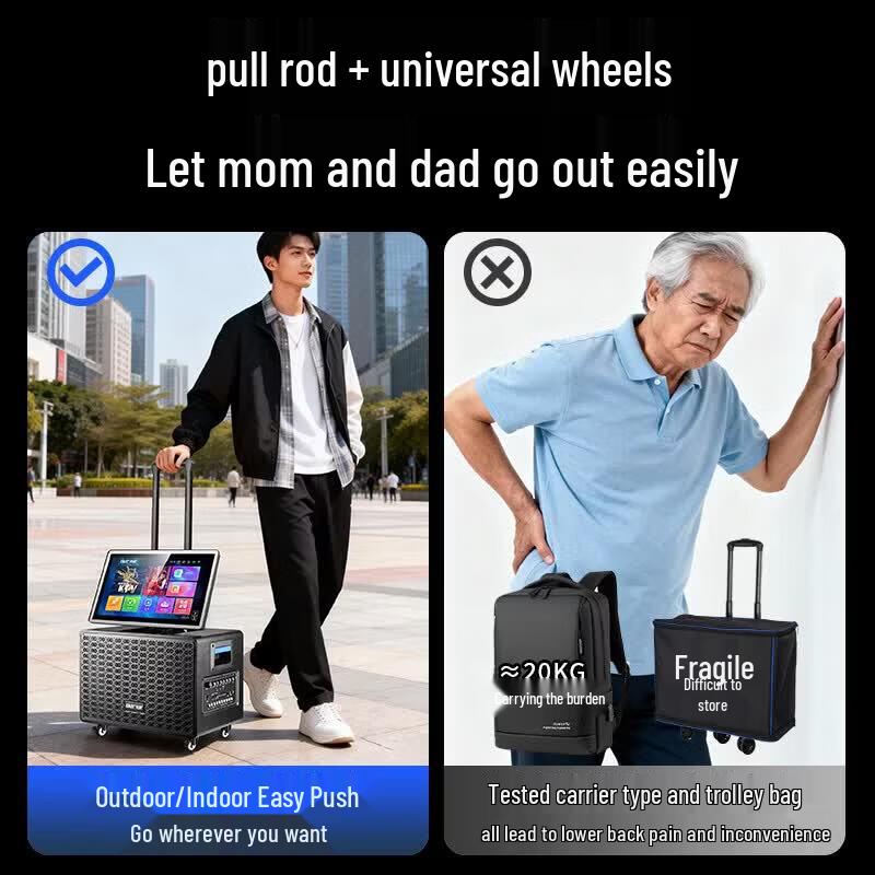 SAST All-in-One Outdoor Karaoke Speaker with Display (CN version)