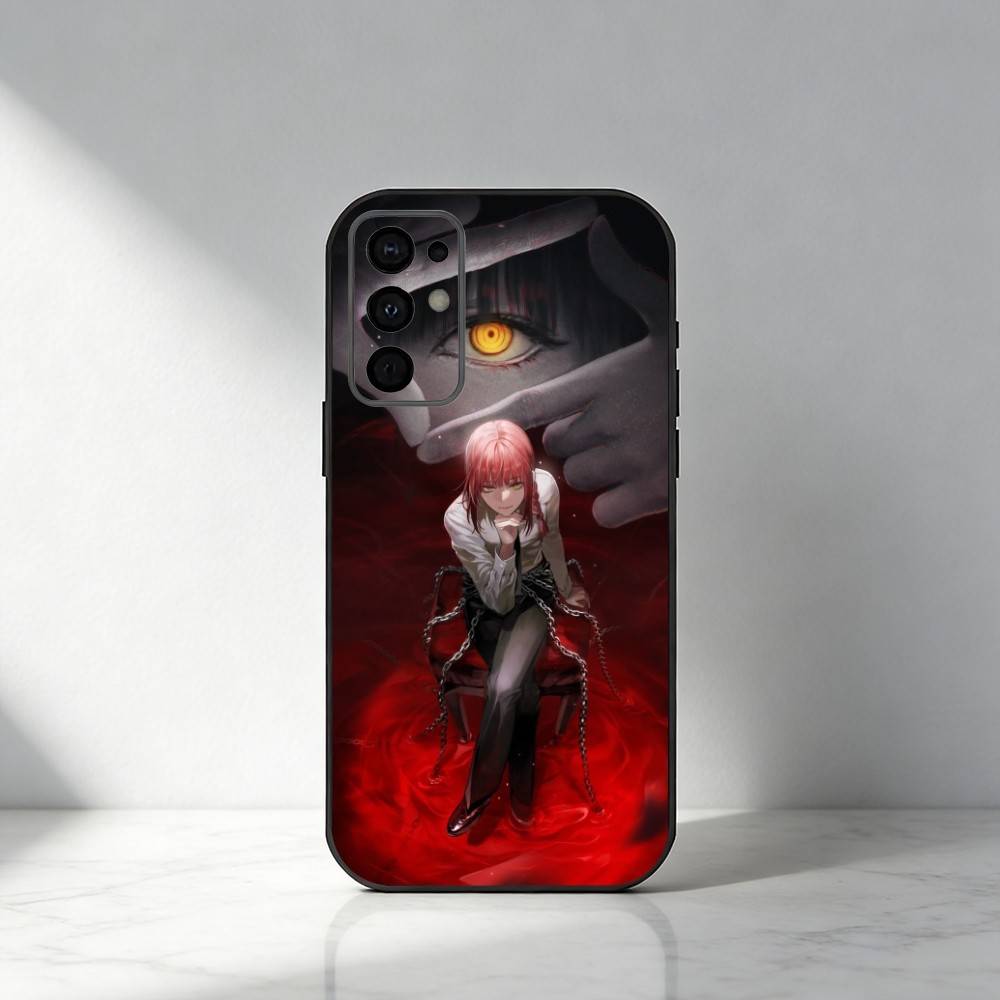 Anime C-Chainsaw M-Makima  Phone Case For Samsung S25,S24,S21,S22,S23,S30,Ultra,S20,Plus,Fe,Note,5G Black Cover