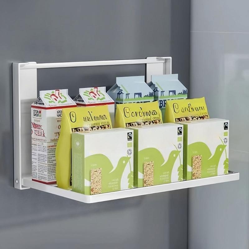 Foldable Bathroom Towel Holder No Tool Need Quick Assembly & Foldable Design Bracket Quick Fixing for Bathroom