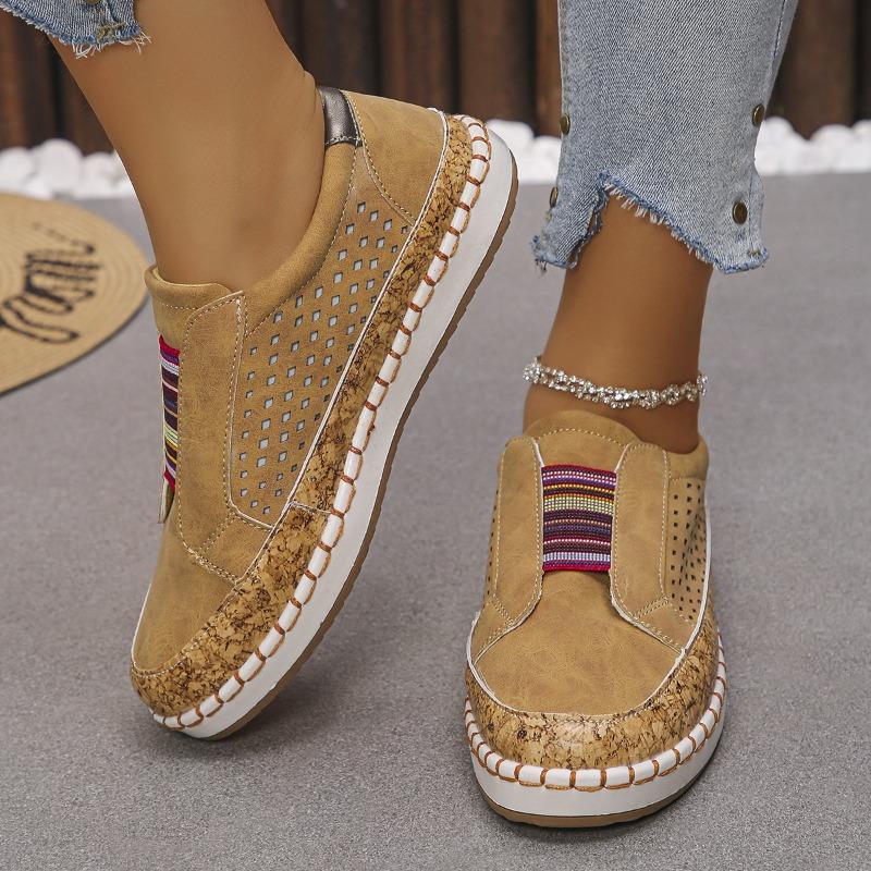 Women's Plus Size PU Leather Casual Sneakers Lightweight Breathable Walking Shoes for Daily Wear