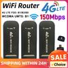 4G LTE Wireless USB Dongle WiFi Router 150Mbps Mobile Broadband Modem Stick Sim Card USB Adapter Pocket Router Network Adapter