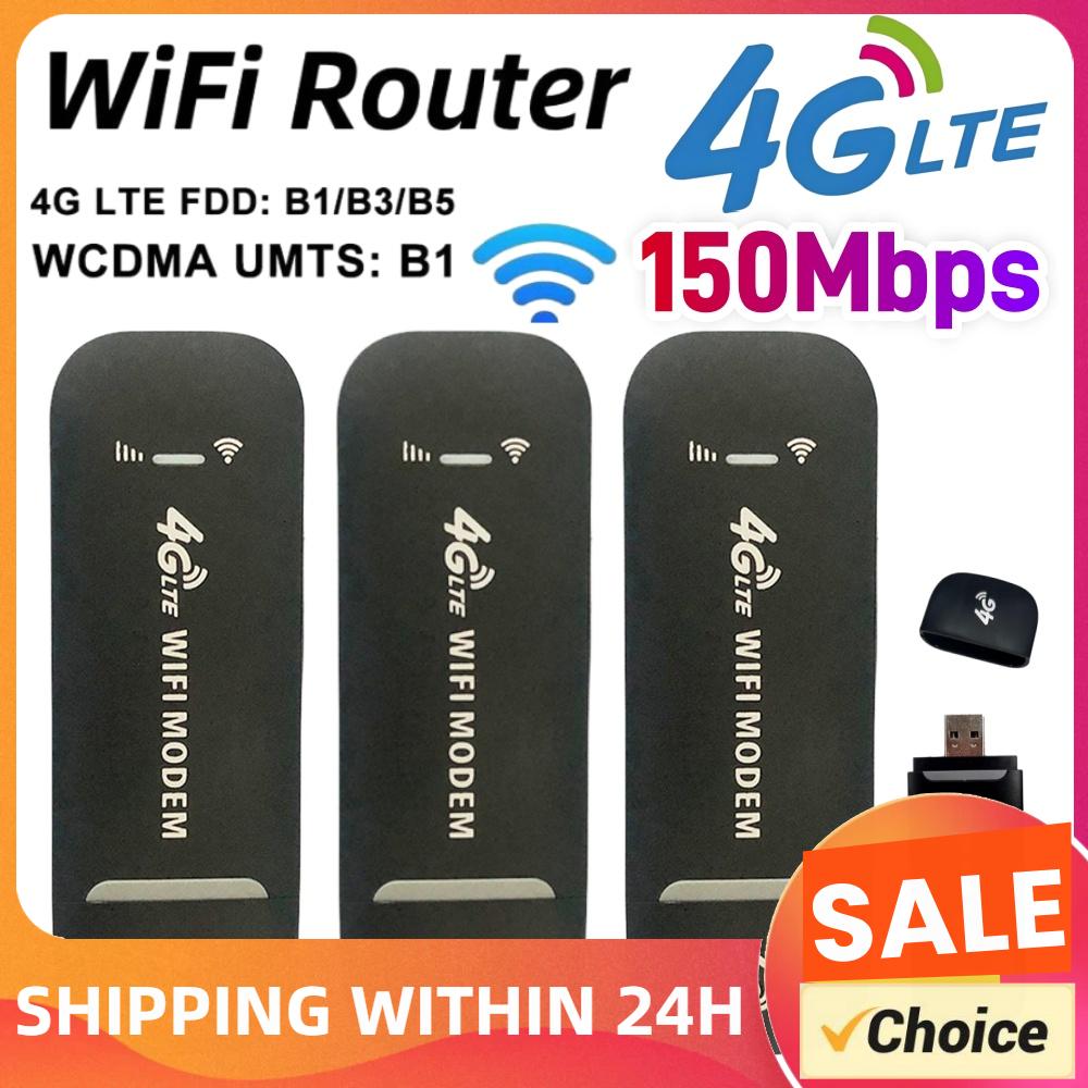4G LTE Wireless USB Dongle WiFi Router 150Mbps Mobile Broadband Modem Stick Sim Card USB Adapter Pocket Router Network Adapter