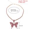 Mode 3D für Schmetterling Anhänger Halskette Funkelnde Kristall Pavé für Schmetterling Halskette Zirkonia Halskette Schmuck Dez