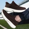 Women's Black Sport Shoes Men Casual Lightweight Slip On Walking Socks Shoes Couple Jogging Sneakers Plus Size