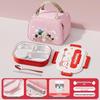 304 Stainless Steel Insulated Bento Box - Student Lunchbox with Food Compartments