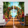 2pc,  Party Curtain Mexican Carnival Machine Washable Fabric,Without Electricity Birthday Party Suitable for Parties and