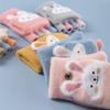 Children Gloves Five Finger Gloves Winter Boy Thickened Half Finger Mittens Girls Kid Knitted Mitten Winter New Cartoon Warm Flip Gloves