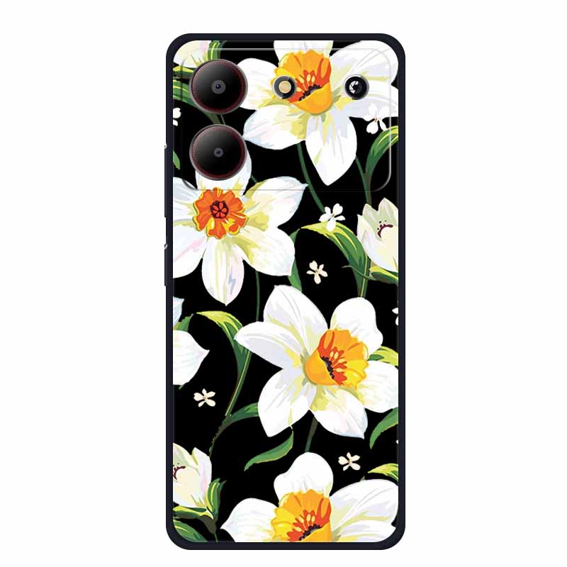 For ZTE Blade A54 Case Cute Cartoon Cat Black Silicone Soft Phone Case For ZTE Blade A54 4G Back Cover Case A 54 6.6" Funda Capa