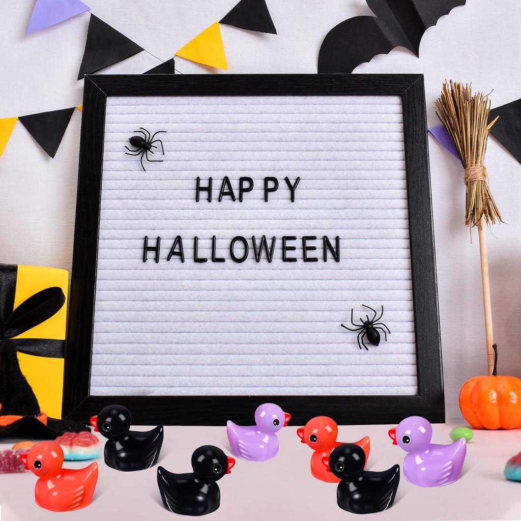100/50Pc Halloween Mini Resin Ducks Tiny Duck Figurines For Micro Garden Landscape Potted Ornament Charms Diy Crafts Party Decor