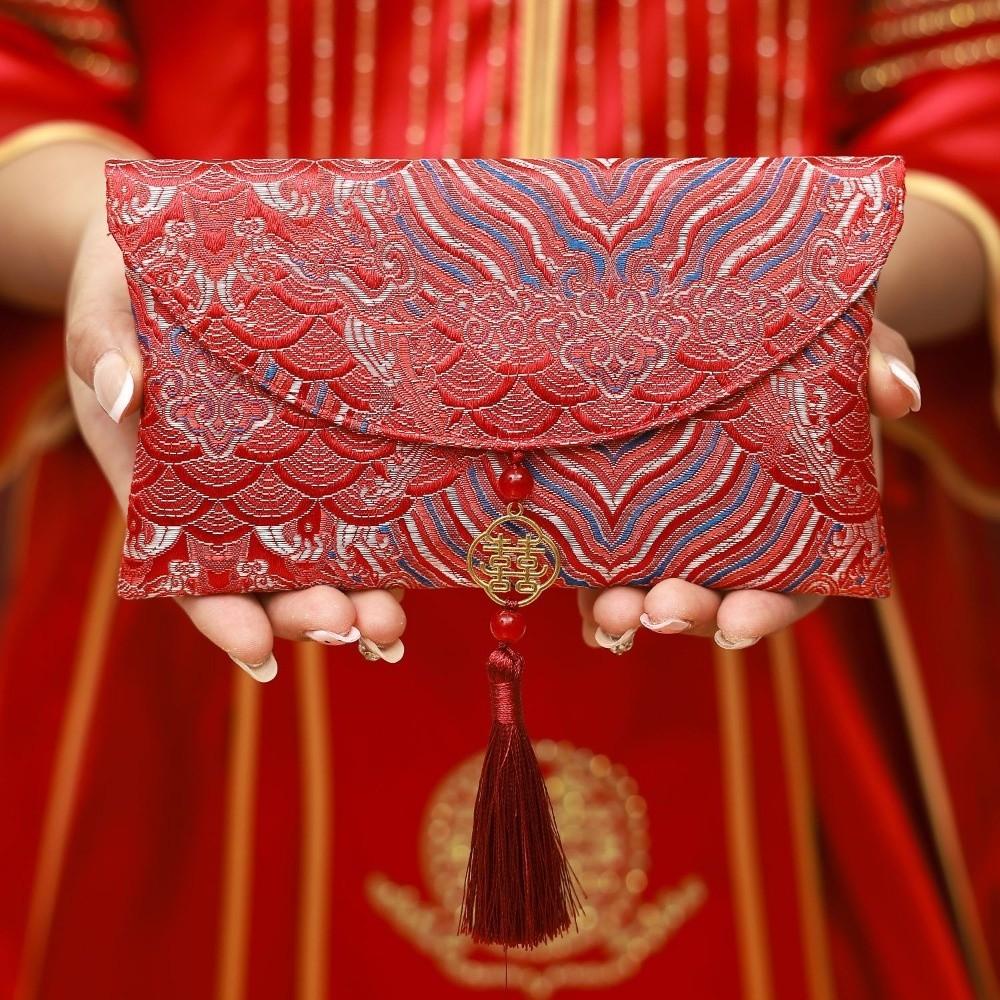

Tassel Wedding Hongbao Traditional God of Wealth Red Pocket Lunar New Year Gifts Style 1