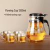 HANDUNYOU Glass Teapot Set with Easy Tea Maker