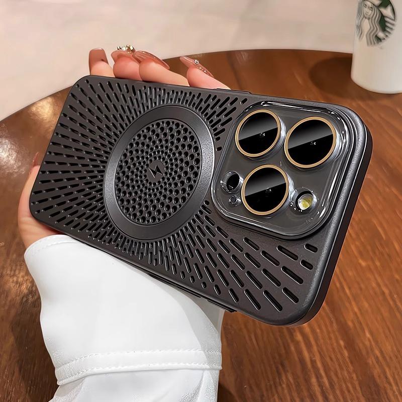 

Ультратонкий Дышащий Чехол для Телефона для iPhone 16 Pro Max Plus 14 13 12 15 Pro Max для Магнитной Беспроводной Зарядки Magsafe For iPhone 15