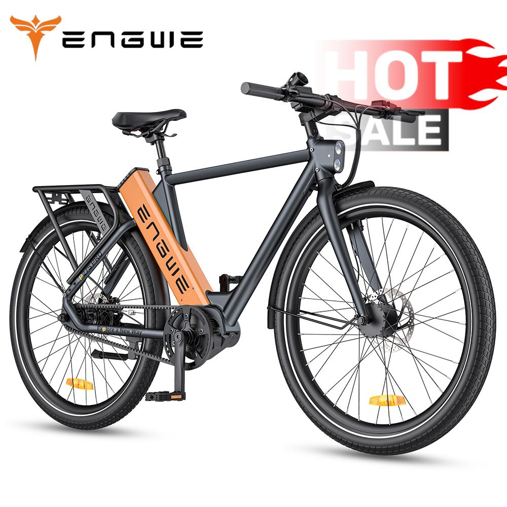 ENGWE P275 Pro 250W Universal City E-Bike with 36V19.2Ah Battery, Alu-alloy Frame, Hydraulic Disc Brakes, 27.5×2.4 Road Tire Pedelec for Adults