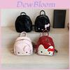 Kitty Cat Cartoon Pu Backpack For Kids And Teens With Storage And Adjustable Straps