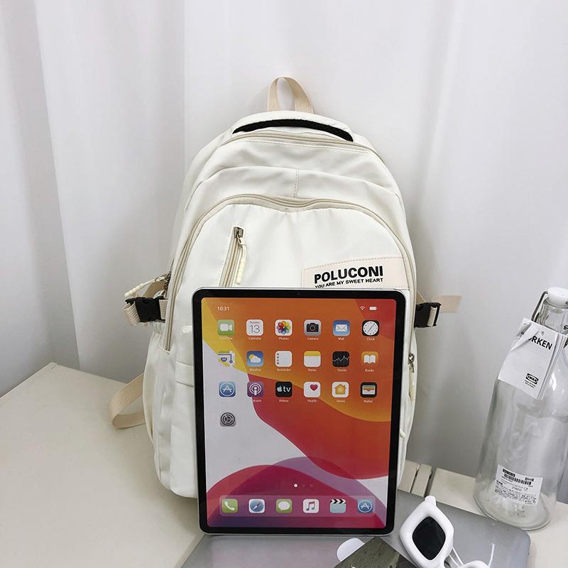School Bag, College Student, High School Student, Large-capacity College Style Backpack, Simple Leisure Sports, Korean Version, Couple Backpack.