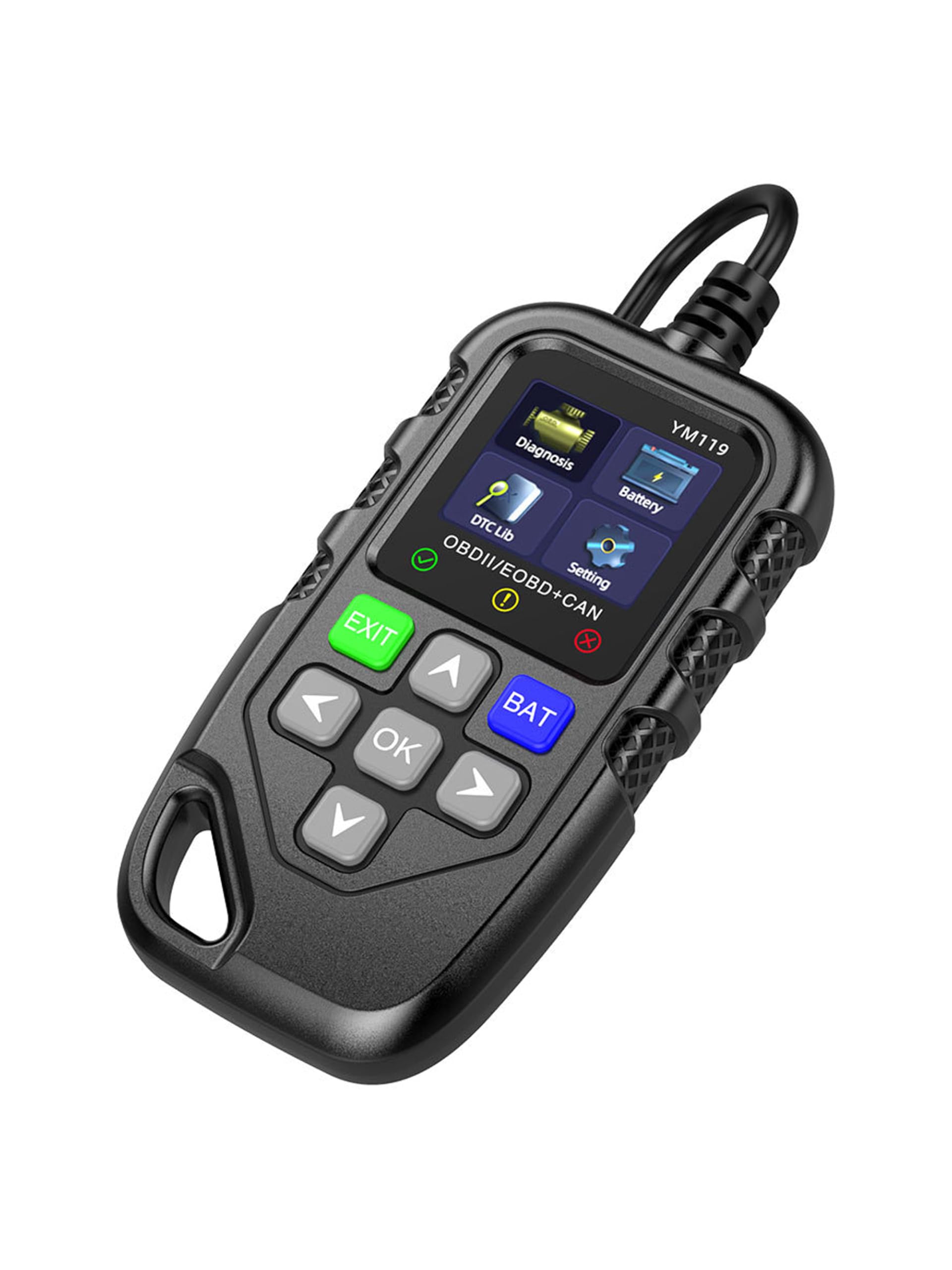 

KRGNPLE Диагностический прибор OBD2, Диагностика автомобильных неисправностей, YM119, Японский, Инструмент для сканирования неисправностей, Предупреждение двигателя