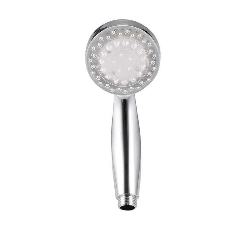 Neue romantische automatische Magie 7 Farbe 5 LED-Leuchten Gabe Regenduschkopf Einzelrundkopf LD8008A