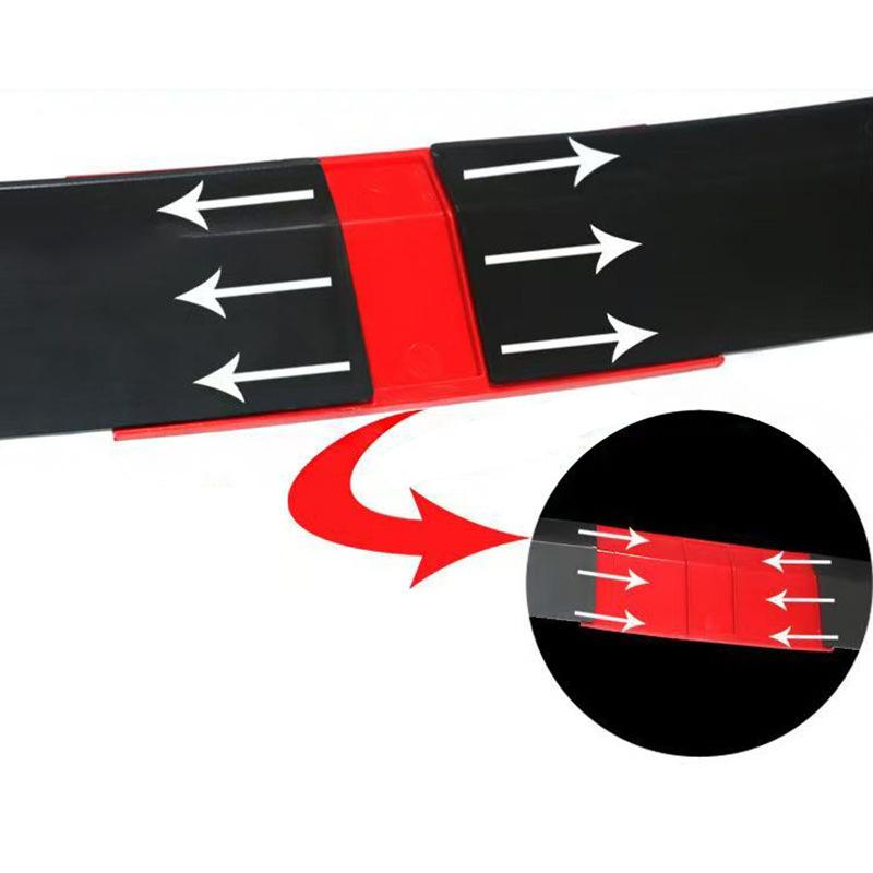 Uniwersalny Spojler Tylny na Klapę Bagażnika 115.5-129cm 3szt Styl Ostrza ABS Do Akcesoriów Samochodowych