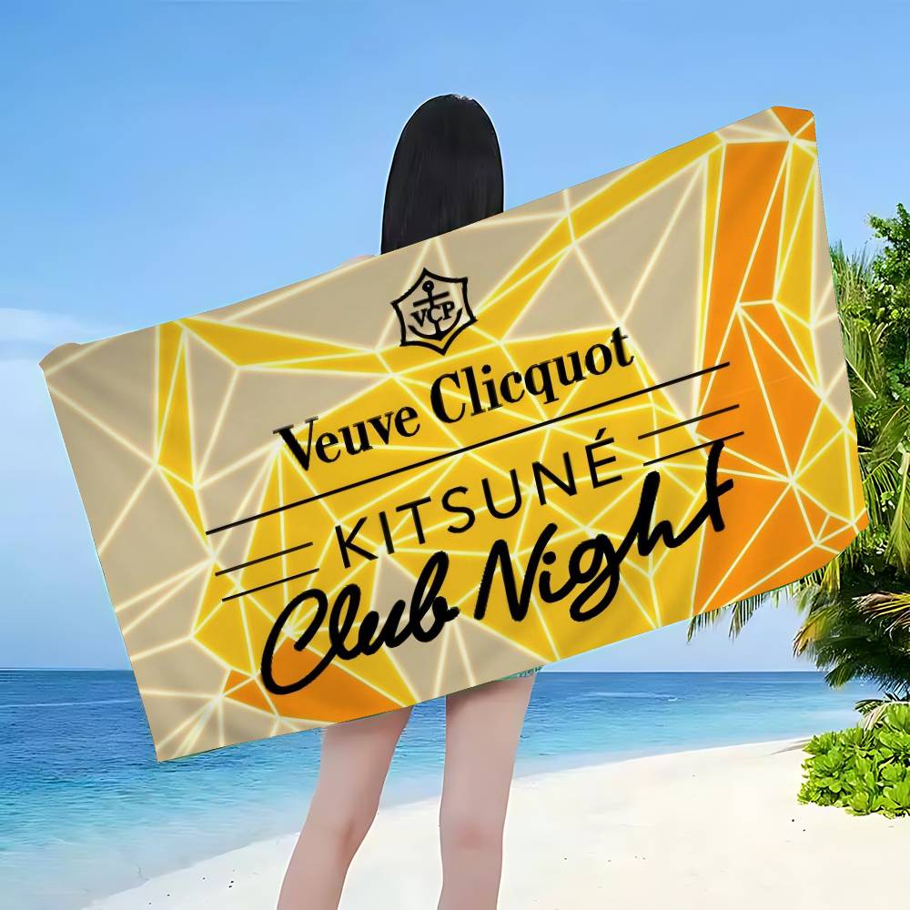 V-Veuve C-clicquot Große Mikrofaser-Strandtücher Schnelltrocknendes Handtuch Sandstrandtücher Poolhandtuch Für Reisen Schwimmbad Yoga