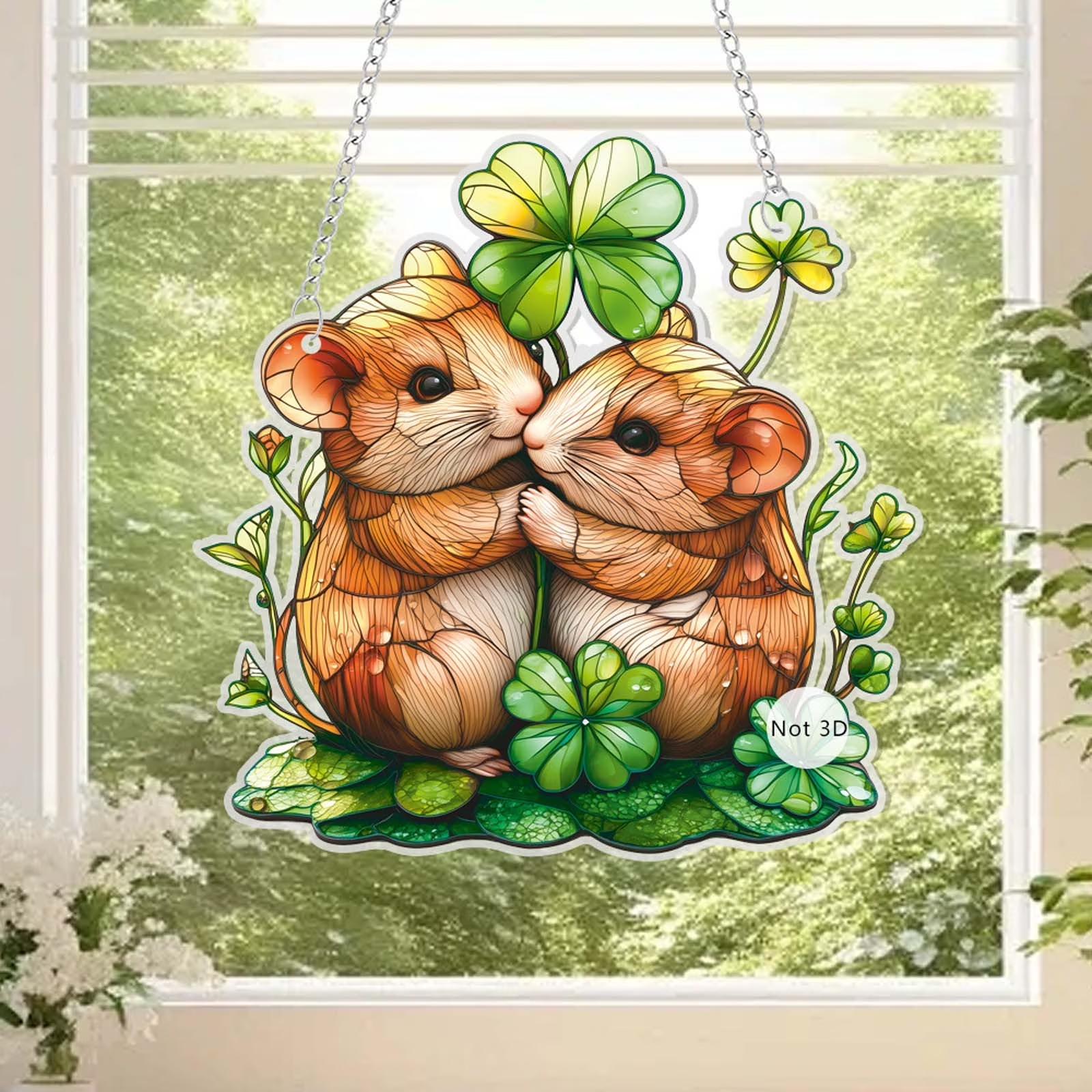 Белка Животное 2D Плоский Акриловый Подвеска One Size