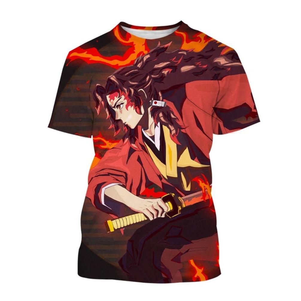 Summer Fashion Anime Devil Killer 3D Printed T-shirt Neutral Harajuku Style Cool Anime T-shirt