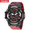 Military Sport Watches for Men 50m Waterproof  Digital LED Men Sports Wrist Watches 8007B Quartz Digital Dual Time Watch