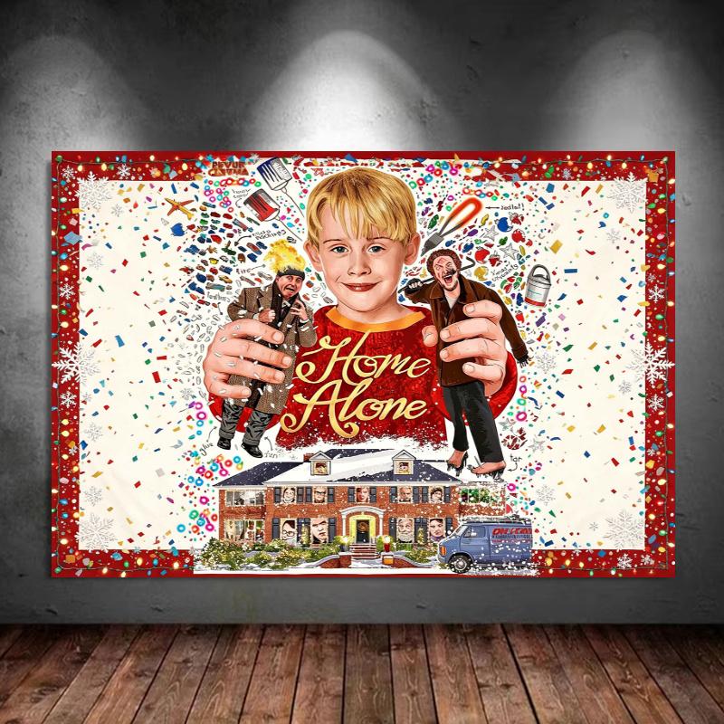 Home Alone Christmas 100% Round Full Drill 5D DIY Diamond Painting Embroidery Cross Stitch Rhinestone Décor