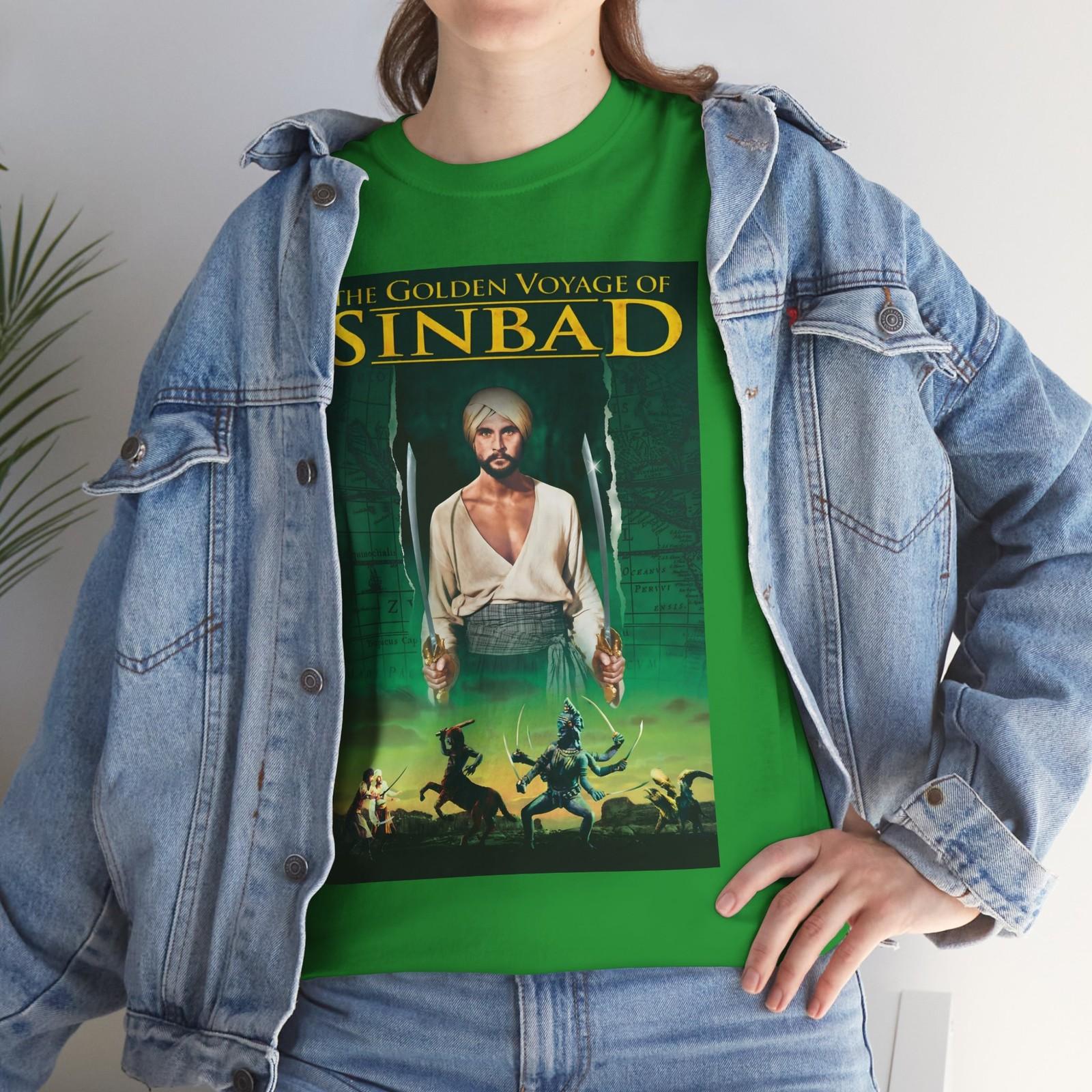 The Golden Voyage of Sinbad (1973) T-Shirt Mens Womens Tees Top Fantasy Ray Harryhausen 70s 2XL