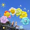 10-Pack Smiling Sunflower Foil Balloons