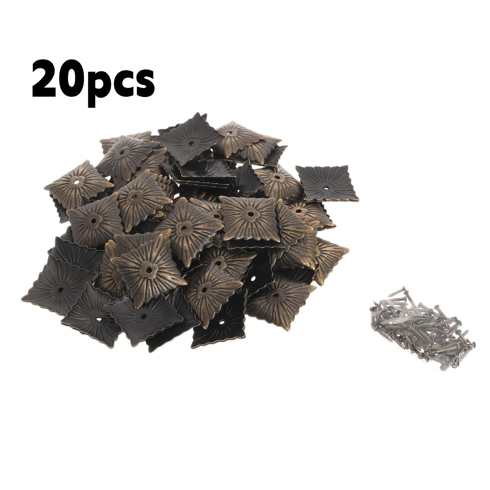 20 шт. 21x21 мм Мебельные гвозди Античный бронзовый Декоративные мебельные гвозди Гвозди-кнопки Дверь Диван Домашний декор Мебельная фурнитура