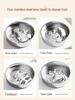 Stainless Steel Non-Slip Slow Feeder Bowl for Pets - Large Capacity for Dogs and Cats