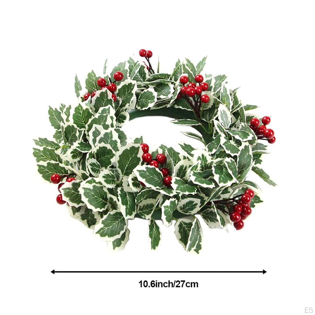 Artificial Christmas Wreath for Front Door Outdoor Holiday Garland Fireplace Home Living Room