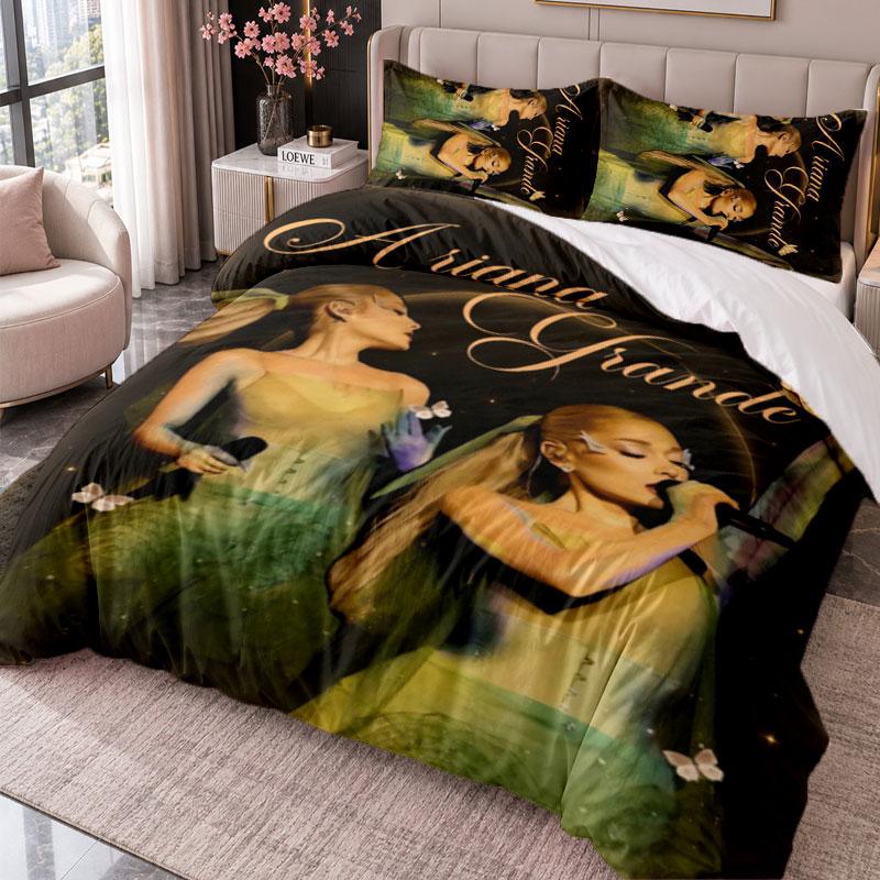 Ariana Grande 3Pcs Bedding Set Duvet Cover With Two Pillowcases For Bedroom Home Decoration