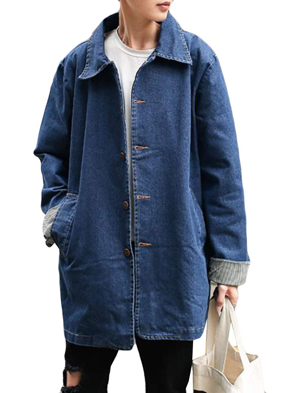 

Джинсовая длинная куртка Chester Jean G Korean Long Coat Blue T1 [BaLuoTe] Мужская куртка, рукав, весна/осень, пальто, джинсы, мужские джинсы, классные, школьные, мужские пальто, синий