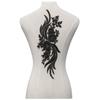 3D Flower Beads Lace Fabric Applique Patch Lace Sew on Patch Garment Applique  Craft Accessories