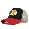 Cappellino a Rete con Visiera Curva e Ricamo a Punto Croce - Cappello da Sole Estivo