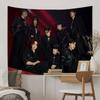 1pc Classic KPOP Hot Aateez Singer Hippie Wall Hanging Tapestries Art Science Fiction Room Home Decor Kawaii Room Decor