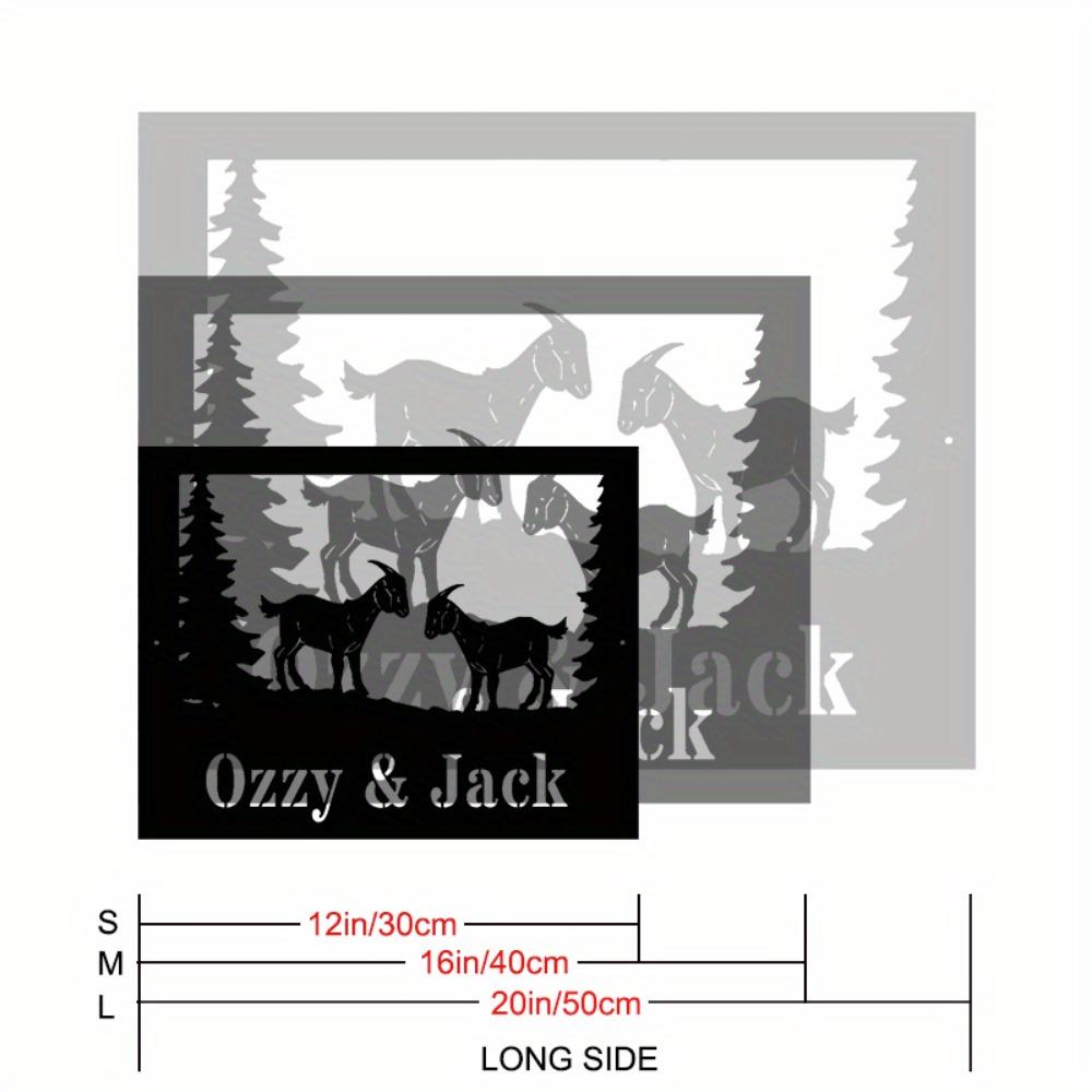 Dwarf Goat Farm Metal Sign Wall Art Decor Farmhouse Gift TYDZ002805-30cm