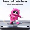 Cute Funny Skateboard Bear Auto Decor Dashboard Interior Accessories Ornament Cute Gift Cartoon Creative Car Decoration