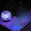 Solar Cracked Glass Ball Garden Lights, 4-Pack
